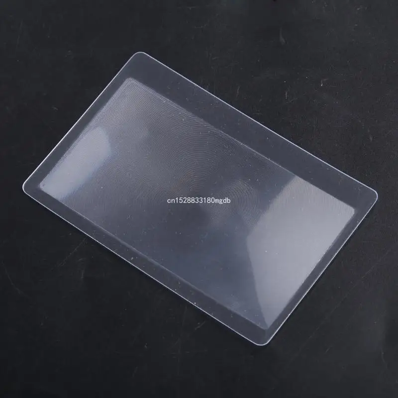 Thin Fres-nel Lens Pocket Size Magnifier Lenses Credit Card Magnifier for Reading or Starter 3X Seniors Present Dropship