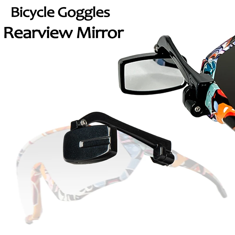 Bicycle Riding Glasses Rearview Mirror Mini Helmet Reflector Mirror Multi-angle Adjustable Bicycle Cycling Mirrors Bike Eyeglass