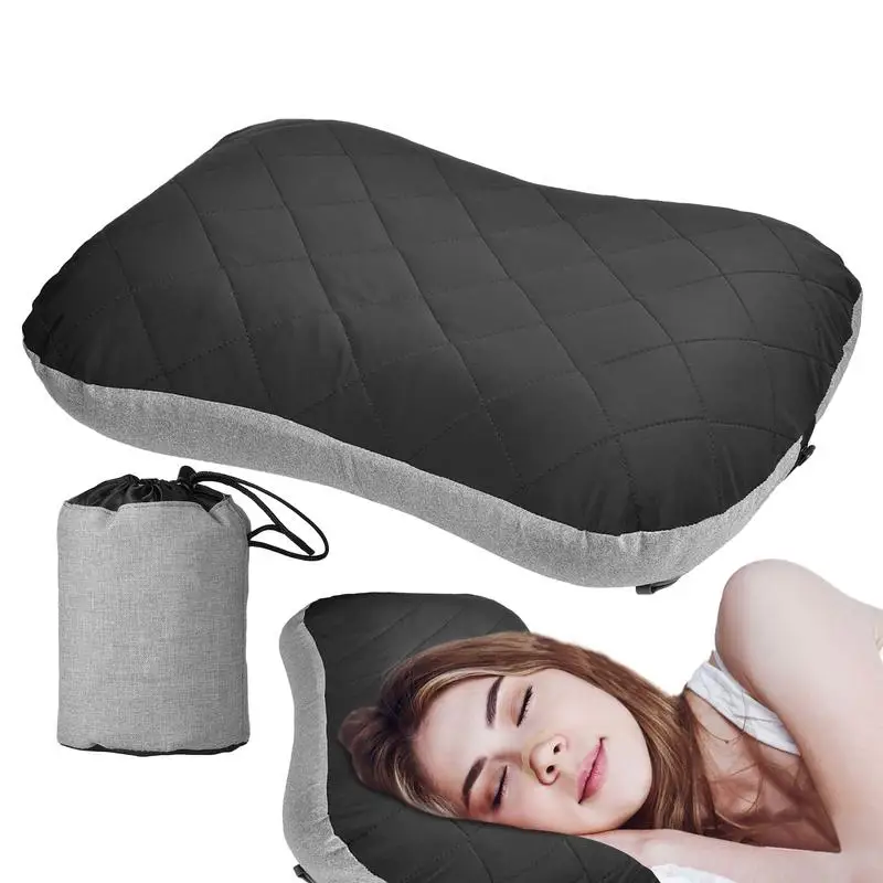 Portable Camping Pillow TPU Trip Air Cushion Rest Pillow outdoor camping Lunch Break Cushion aircraft pillow neck pillow