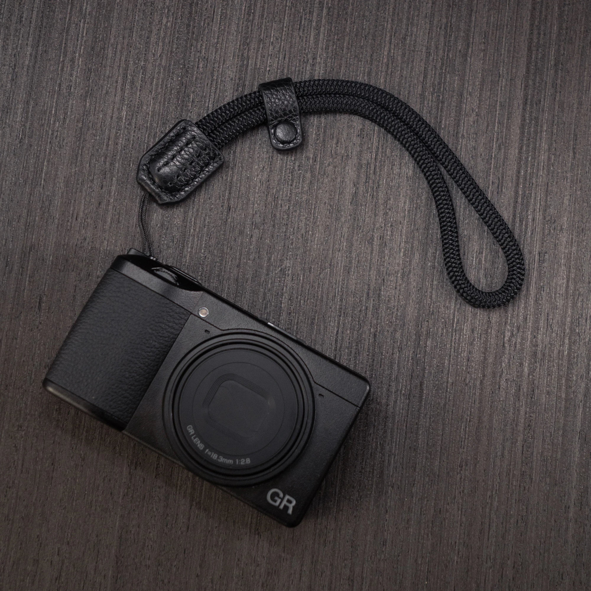 Camera Wrist Strap Genuine Leather Hand Stitched Camera Hand Strap for Ricoh GR & Sony RX Compact Cameras