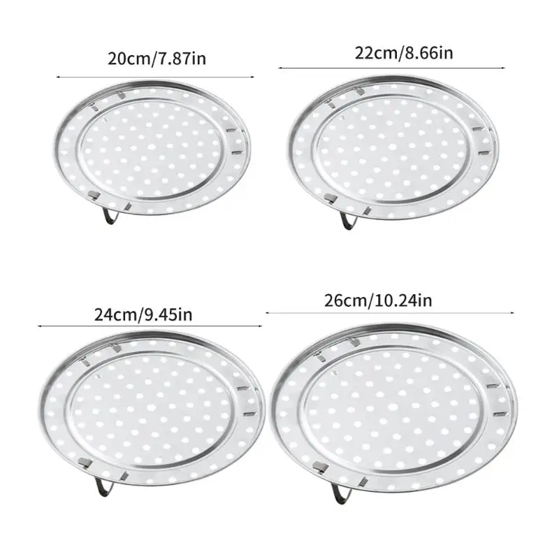 R9UF Round Stainless Steels Steamer Rack,Multifunction Steaming Stand Holders Rack