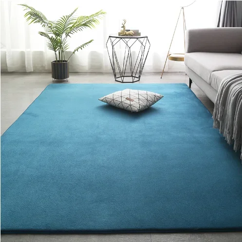 Solid Color Coral Velvet Bathroom Carpet Bathroom Entryway Kitchen Bedside Rug Non-Slip Absorbent Quick Drying Carpet