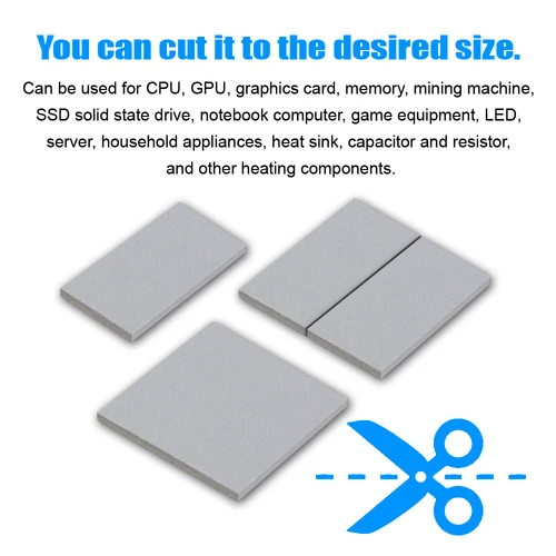 Imagen 2 del producto Upsiren-almohadilla de silicona conductora de refrigeración para CPU, disipador térmico Original de alta calidad, Original, auténtico, OEM, 16/18/21 W/M.K GPU