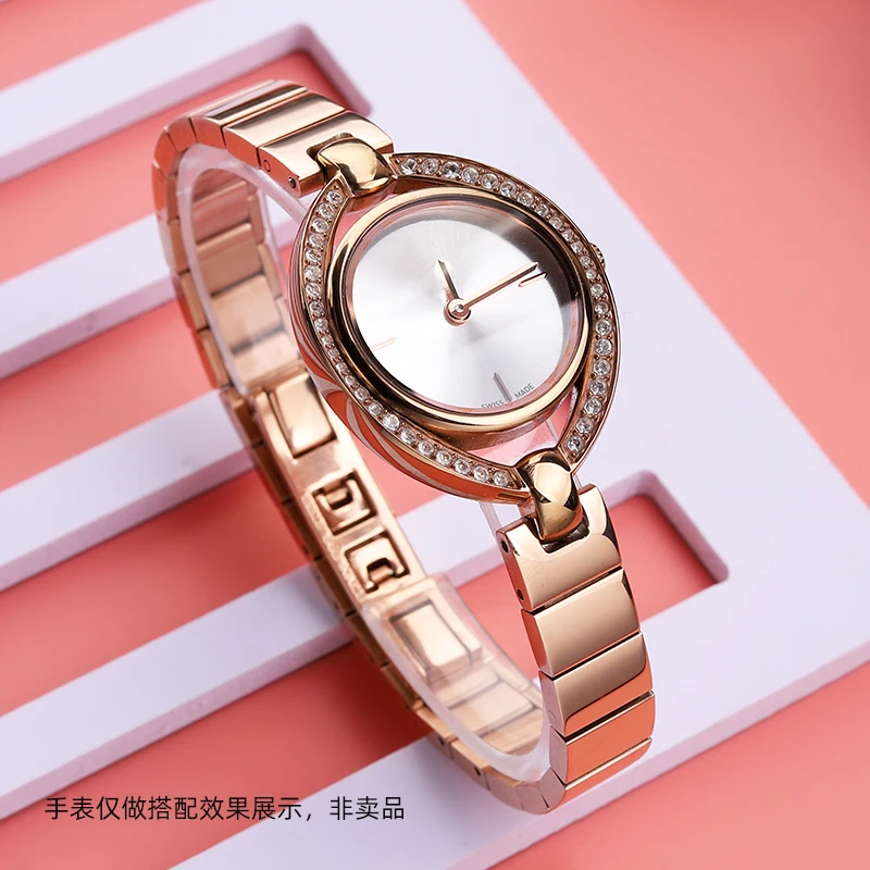 For Swarovski Women's Concave Stainless Steel Strap Devil's Eye series 5376839 5376812/5376830/842 Watch Chain 10mm Bracelet