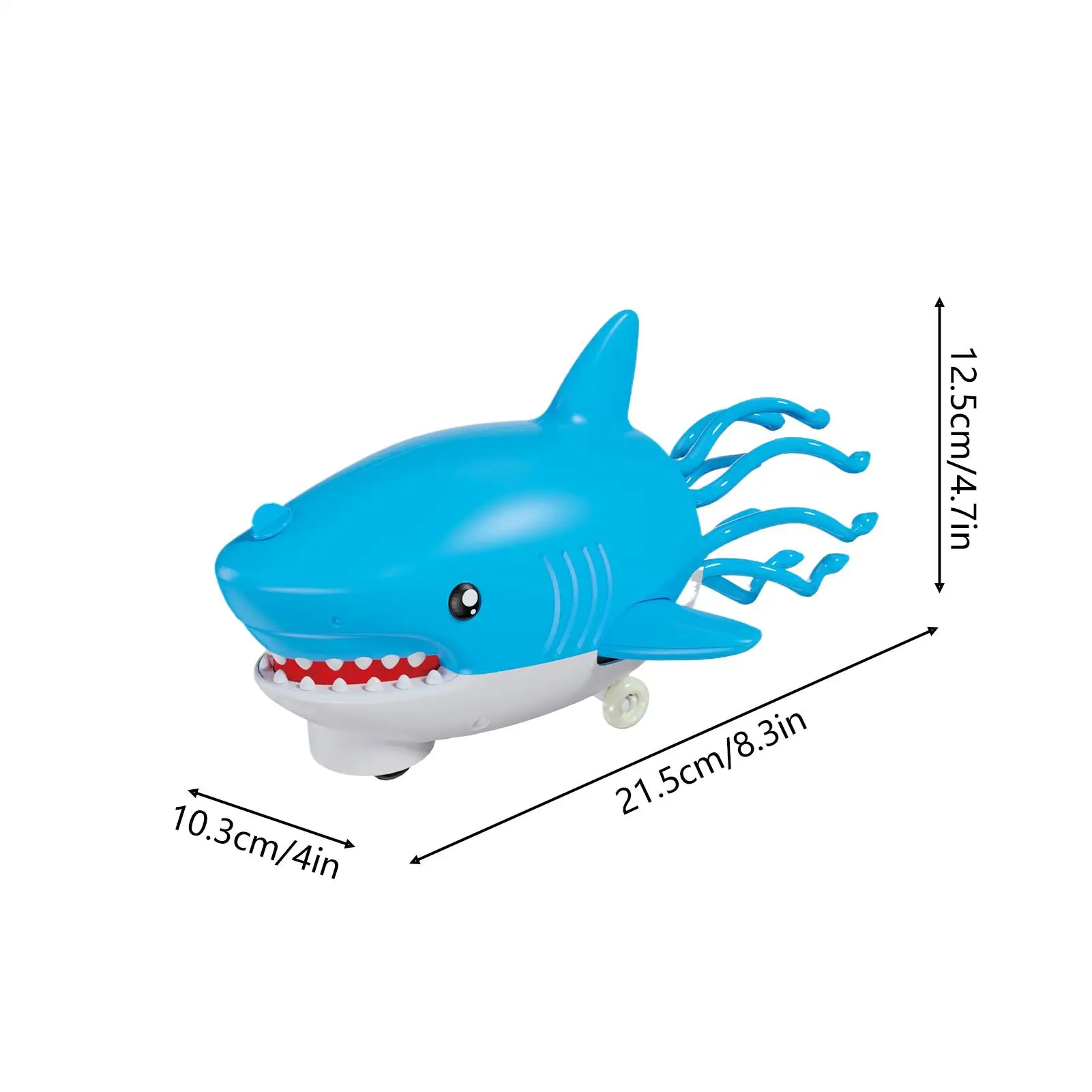 Interactive Shark Toy Light-Up Shark Shape Doll Animal Soother Toy For Family Kids Boy Party Indoor Kindergarten Home Birthday
