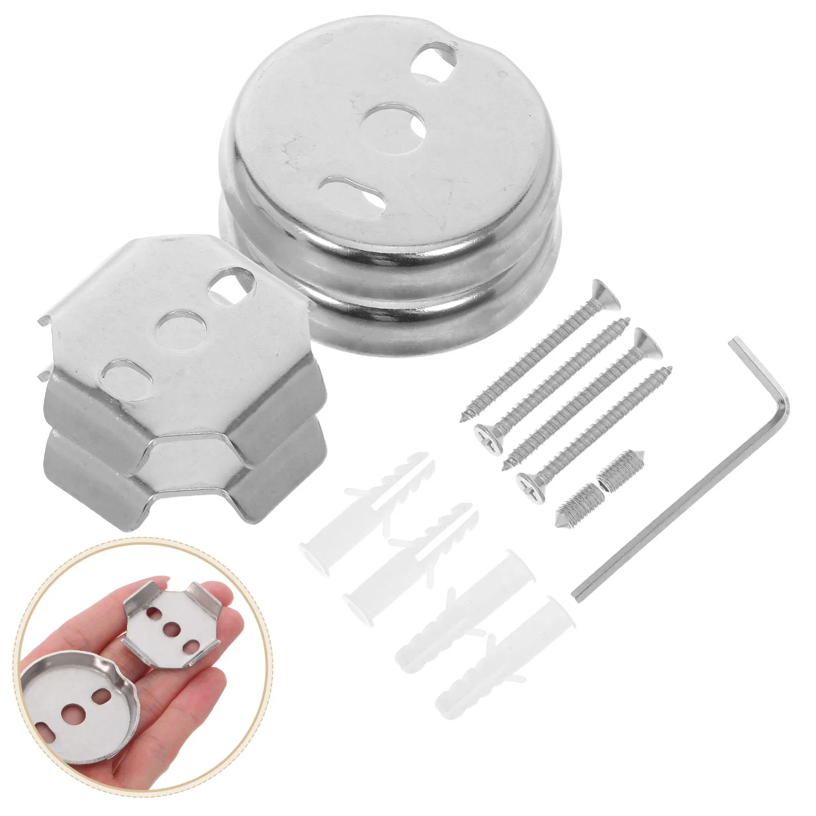 

Набор из 15 универсальных креплений для ванной комнаты: кронштейны из нержавеющей стали для полотенцесушителя, запасные части для вешалок для полотенец и туалетных принадлежностей