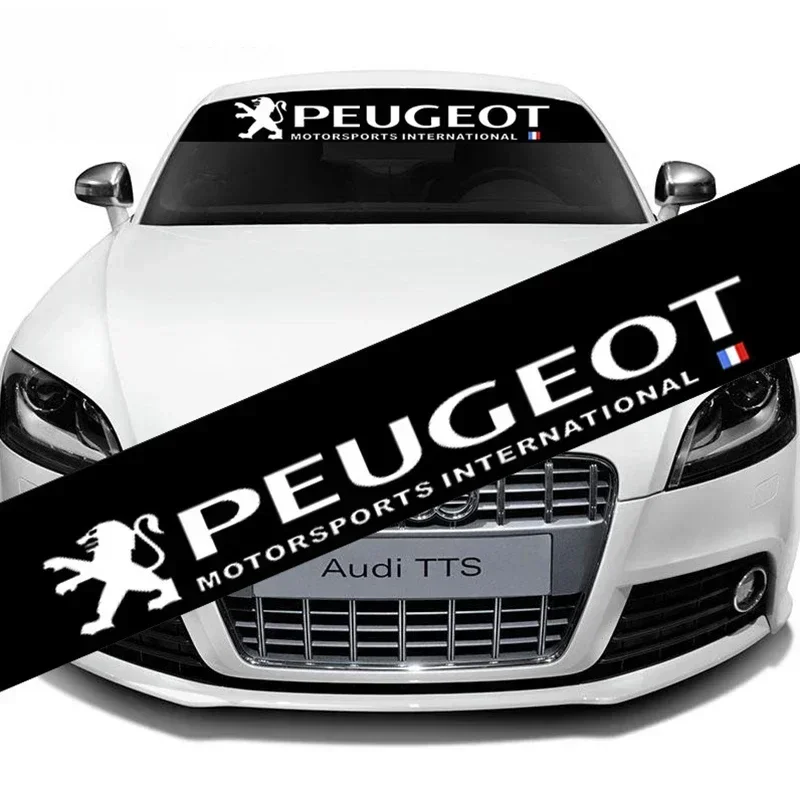 Car Front Windshield Decor Decal Reflective Sticker for Peugeot 3008 2008 307 308 207 208 508 408 4008 407 301 206 306 205 407