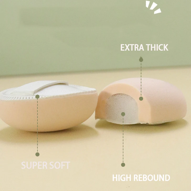 3 pezzi di soffio di polvere per dita a forma di lacrima, strumenti per correttore, fondotinta liquido, fard, strumenti per soffio di polvere