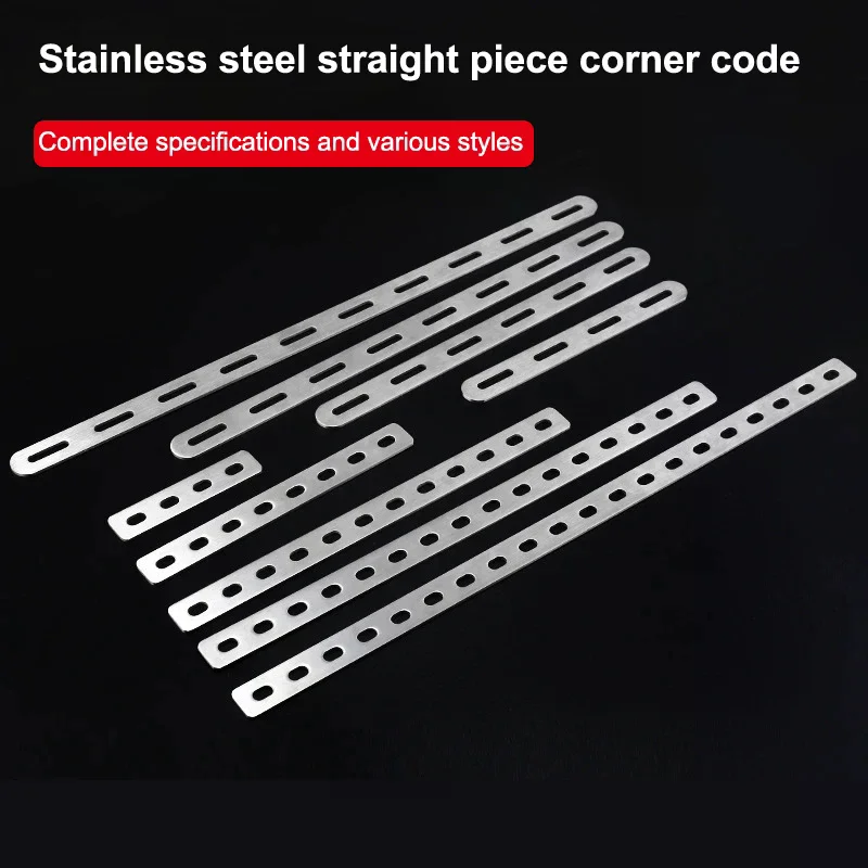 Stainless Steel Flat Corner Brace Joining Plate Furniture Cabinet Shelf Mending Fixing Connector Bracket