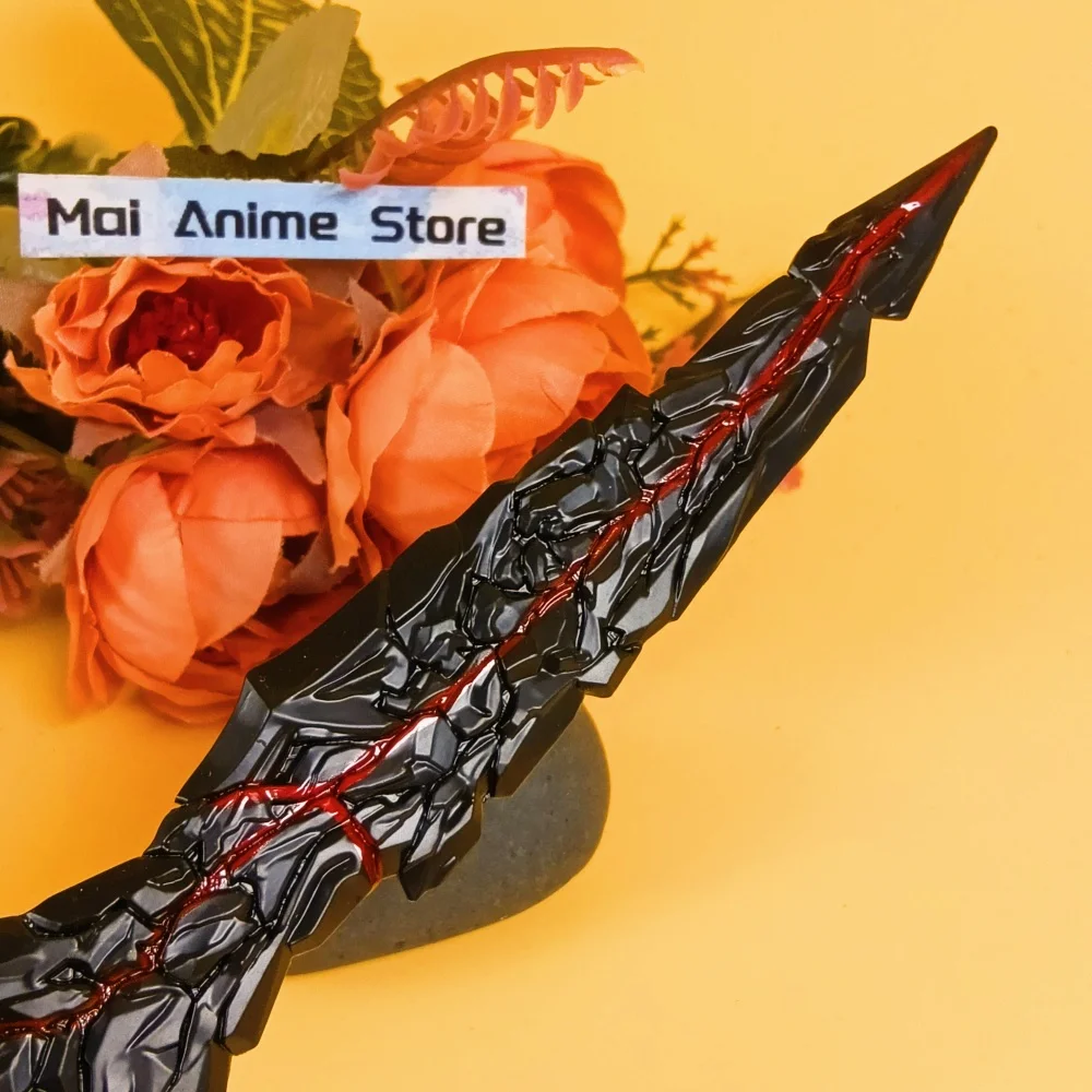 8.6인치 메탈 엘든 카타나 애니메이션 닌자 나이프 오리지널 사무라이 검 철제 블레이드 검날 실제 크기 일본 카타나 장난감 선물