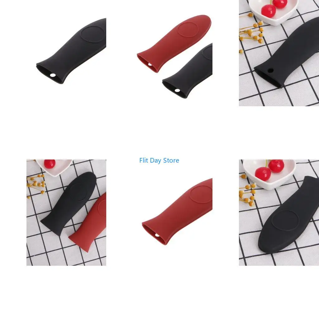 F92C Silicone Hot Handle Holder Lodge Pot Sleeve Ashh Cover Grip For Kitchen Pan Hold