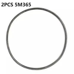 2PCS 5M365 Rubber Lathe Drive Belt For WM180V WM210V Mini Lathe Motor Belt Power Tool Accessories Lathe Belt