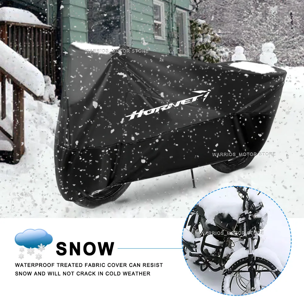 Selimut Motor ผ้าคลุมมอเตอร์ไซค์กันน้ำกันฝุ่นกันหิมะสำหรับ Honda Hornet CB750 750 2023