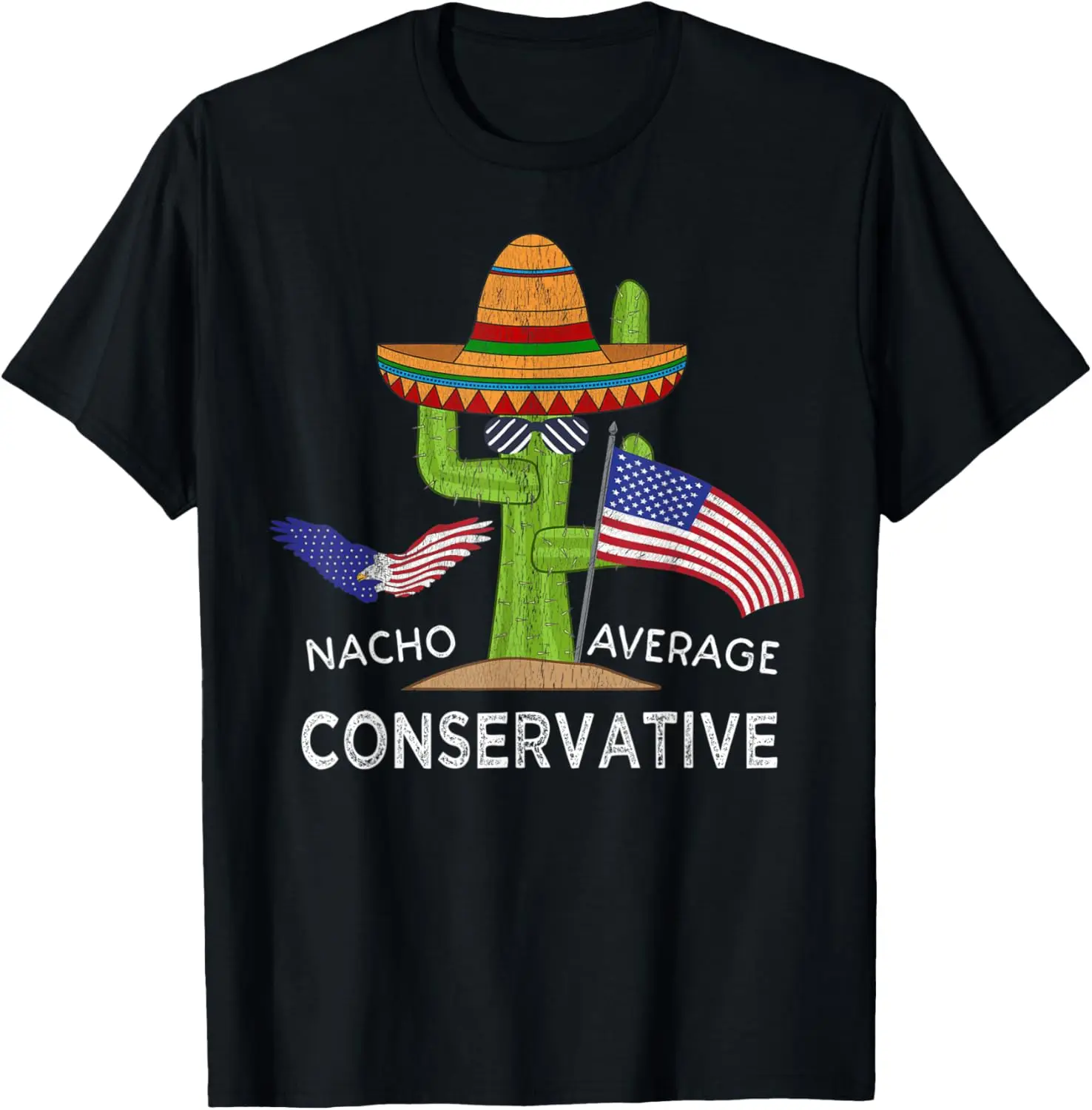 

Fun Funny Republican Conservative American Flag Patriotic T-Shirt