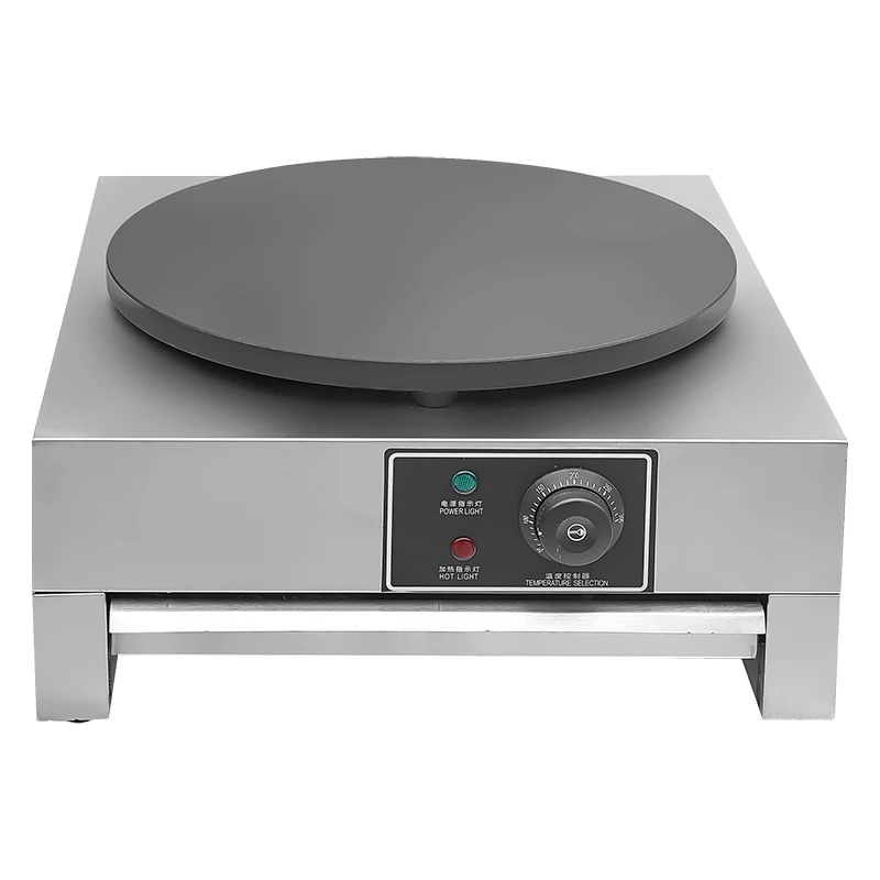 Commercial 40cm Cast Iron Pancake Crepe Baker Electric Flour Machine for Restaurant Hotel Use Single Manufacturing New Condition