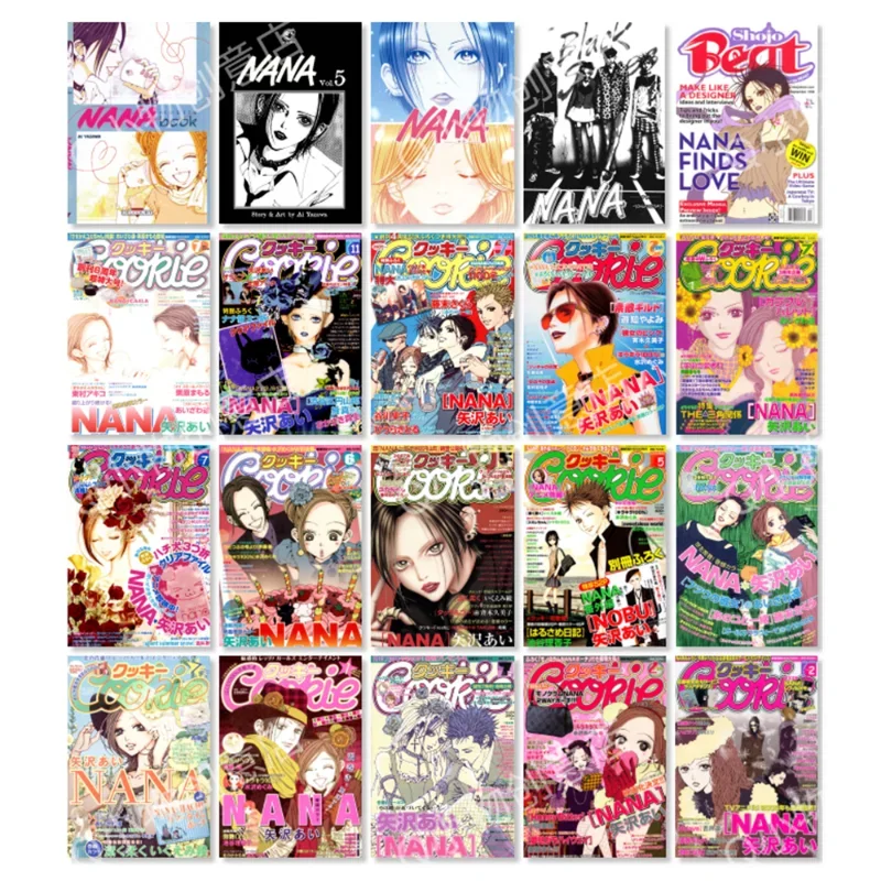 

20pcs/set Wall Stickers NANA Anime Sticker Poster Oosaki Nana Komatsu Kawaii Walls Sticker Bedroom decoration cute Home Decor