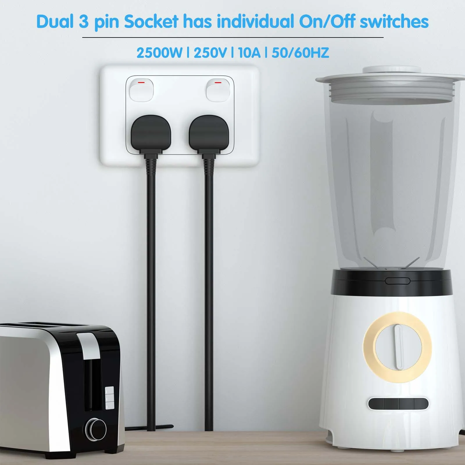 مقبس حائط كهربائي AU ، V ، نقطة طاقة مزدوجة ، منفذ GPO ، تحكم فردي من النوع I ، مفتاح فردي ، معيار أسترالي ، 2