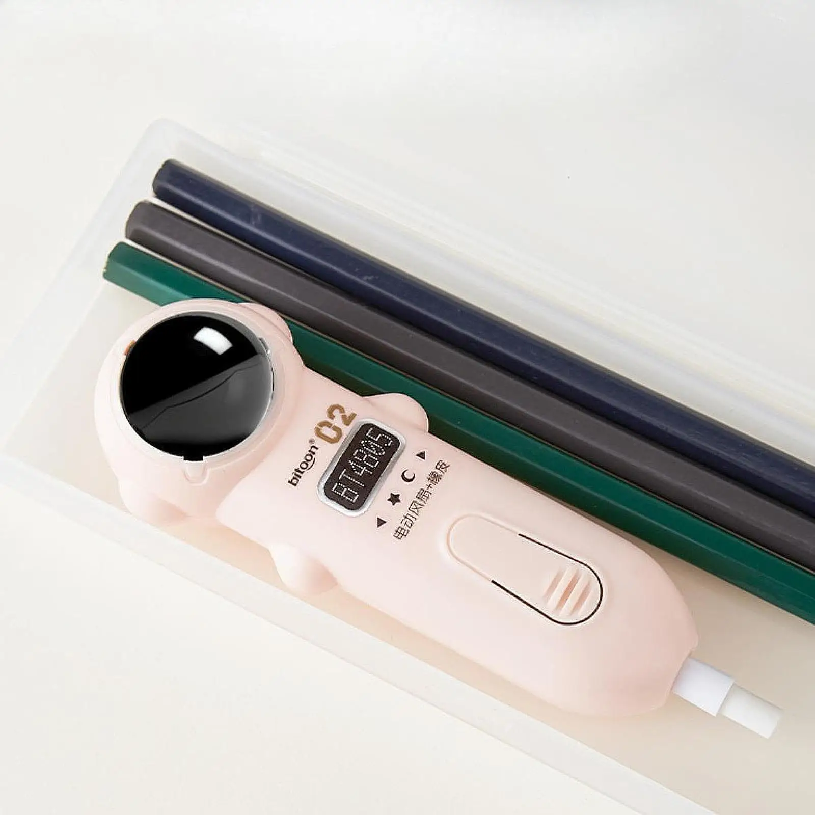 Electric Eraser Kit Compact Lightweight Plastic Design Easy Use Eraser Cleaner for School Studio Sketch and Drafting