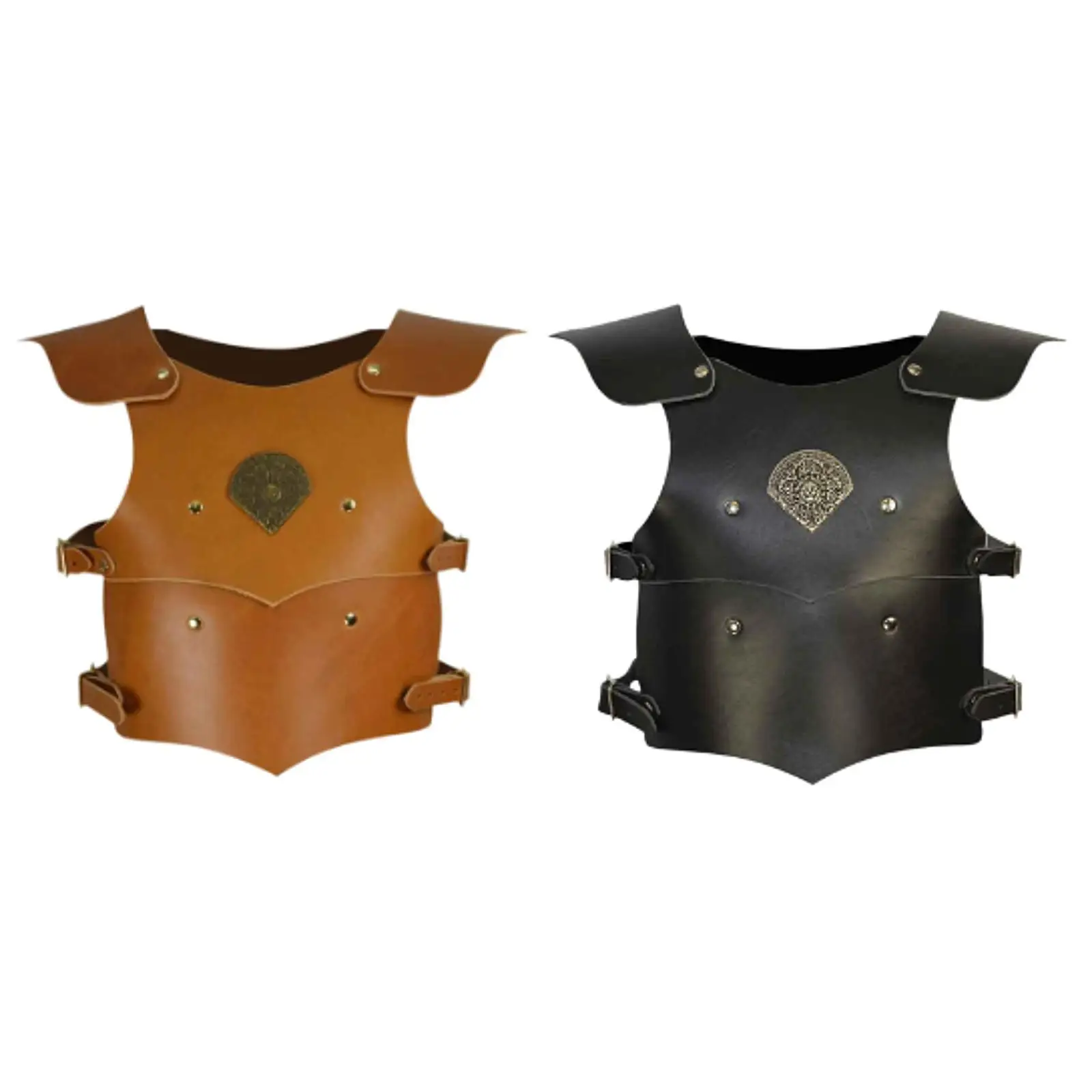 Chest Armour Steampunk Decoration Accessories Adjustable Shoulder Armour for Adults Party Role Playing Halloween Nightclub