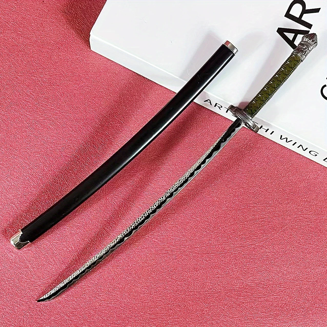 8.6inch Mini Anime Elden Katana Moon Blade Ninja Knife Metal Sword Steel Real Size Japanese Katana  Original Samurai Sabre Toy