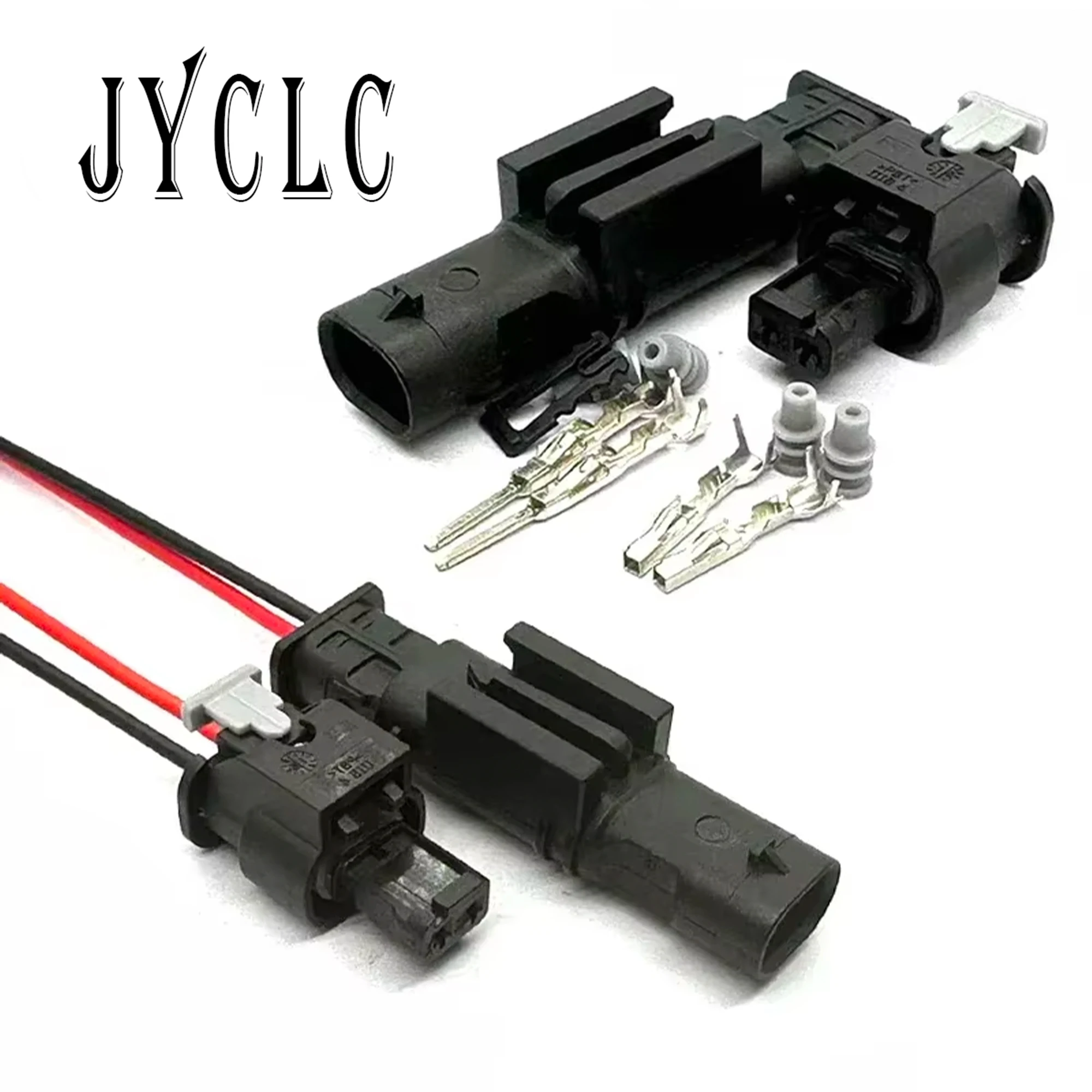 

1 Set 2 Pin Car Engine Injector Plug Camshaft High Pressure Pump Connector 0-2112986-1 for BMW Volkswagen Audi