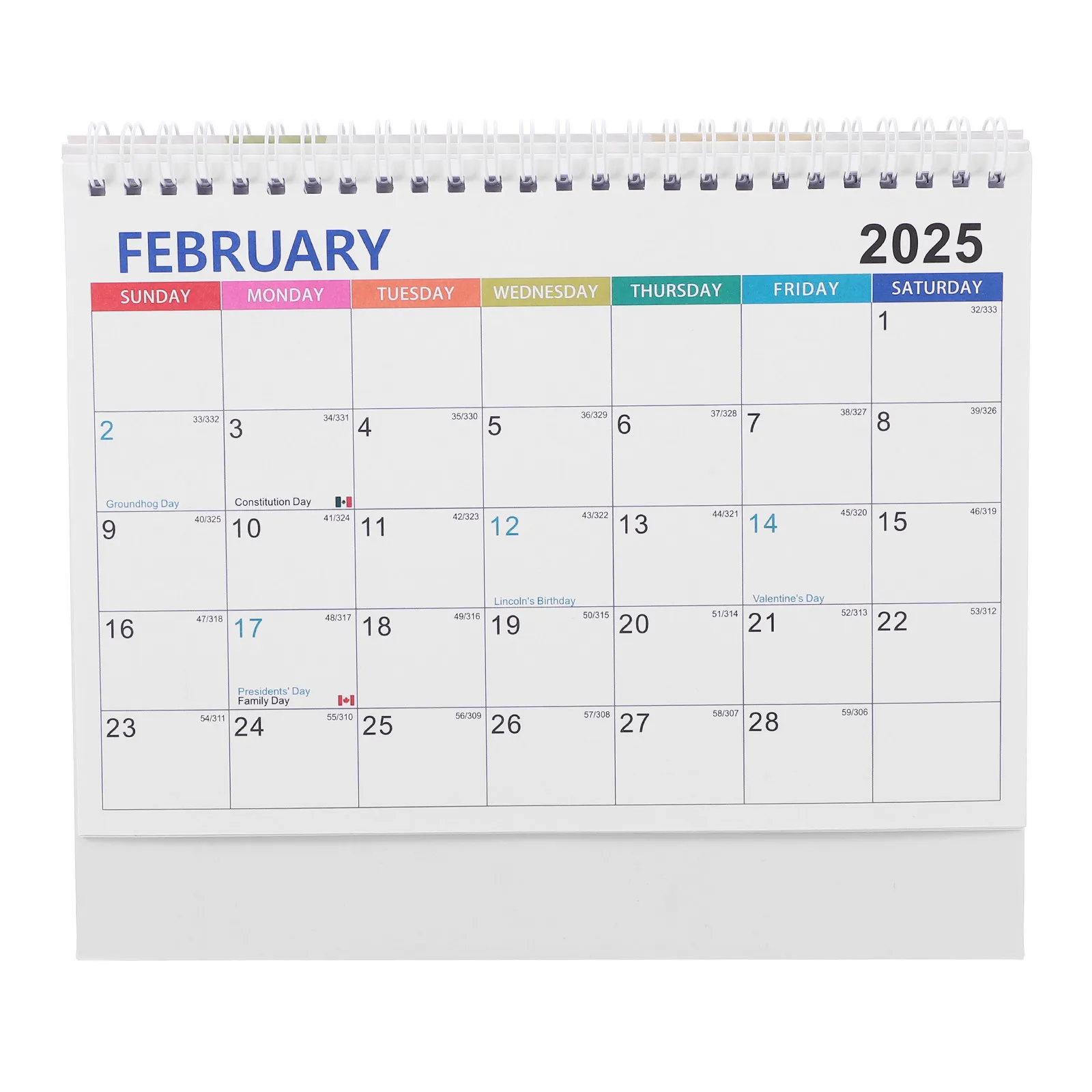 

Large Desktop Flip Calendar 2025 for Office and Home Smooth Page Turning Lightweight Tear-Resistant Standing Calendar for Daily