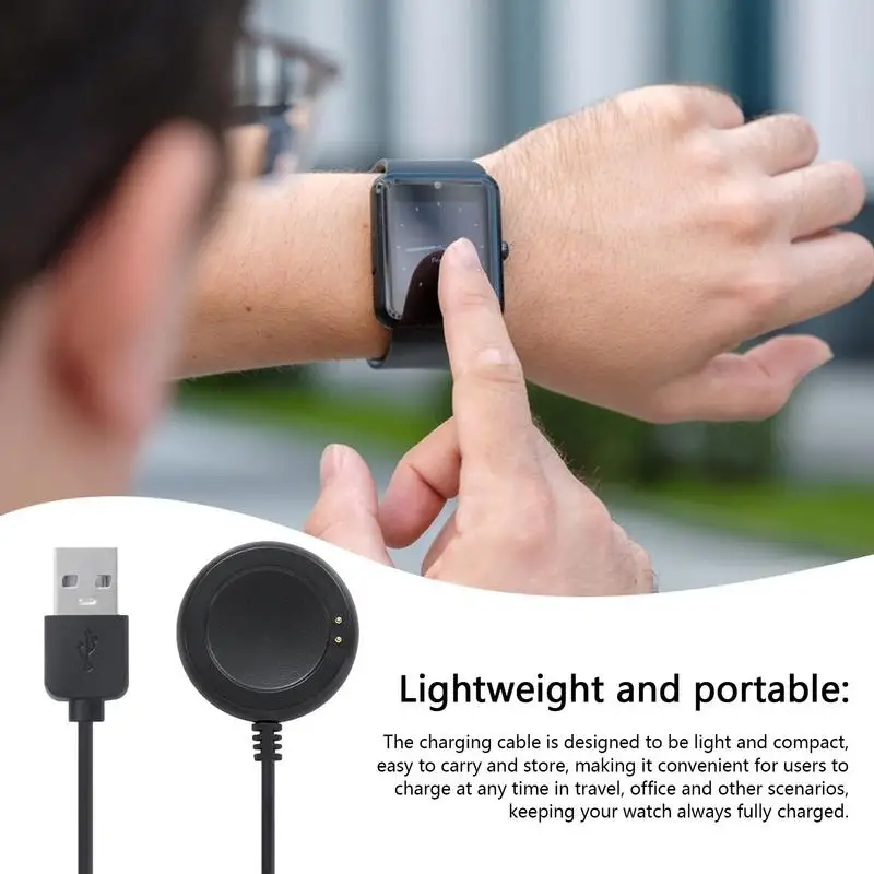 USB Fast Charging Cable Data Holder Magnetic Power Charger Adapter Dock Mount Bracket Cradle for T500 Smart Watch