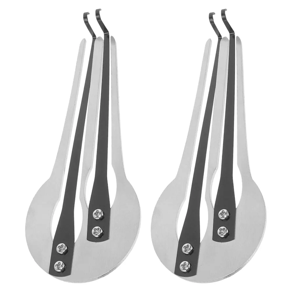

2 PCS Harmonica Double Tone Mouth Harp Jaw Thumb Metal for Beginners Hand Ethnic Folk Music Enthusiasts