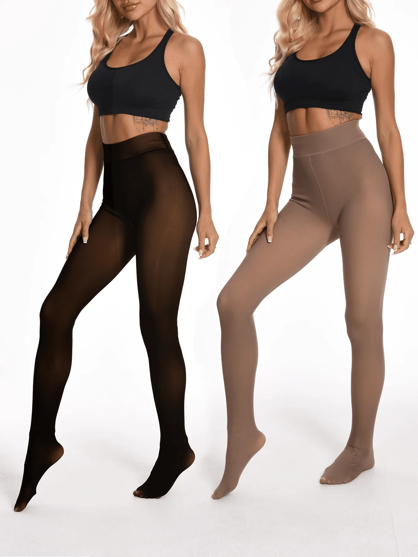 2pcs 200g Sexy Semi-Sheer Pantyhose For Women, Multiple Colors Choice Leggings, Autumn Winter Business Sexy Pantyhose, Large