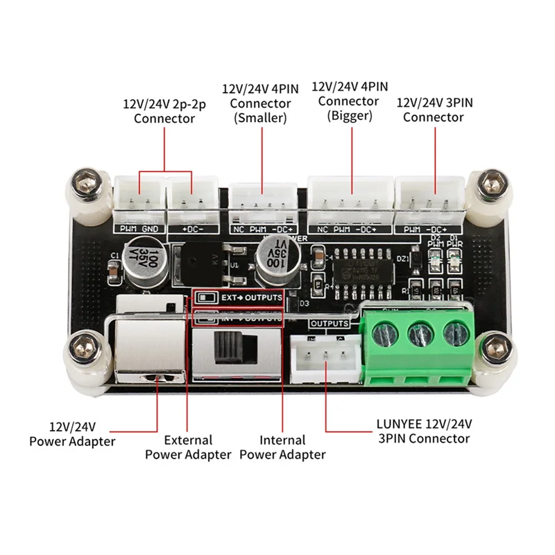 Scheda adattatore driver interfaccia AT21-20W 40W 80W Scheda adattatore modulo macchina per incisione e taglio