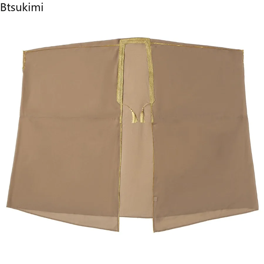 Men Muslim Embroidery Open Abaya Jubba Thobe Cardigan Dress Kimono Turkey Dubai Saudi Kaftan Islam Clothing Prayer Caftan Abayas