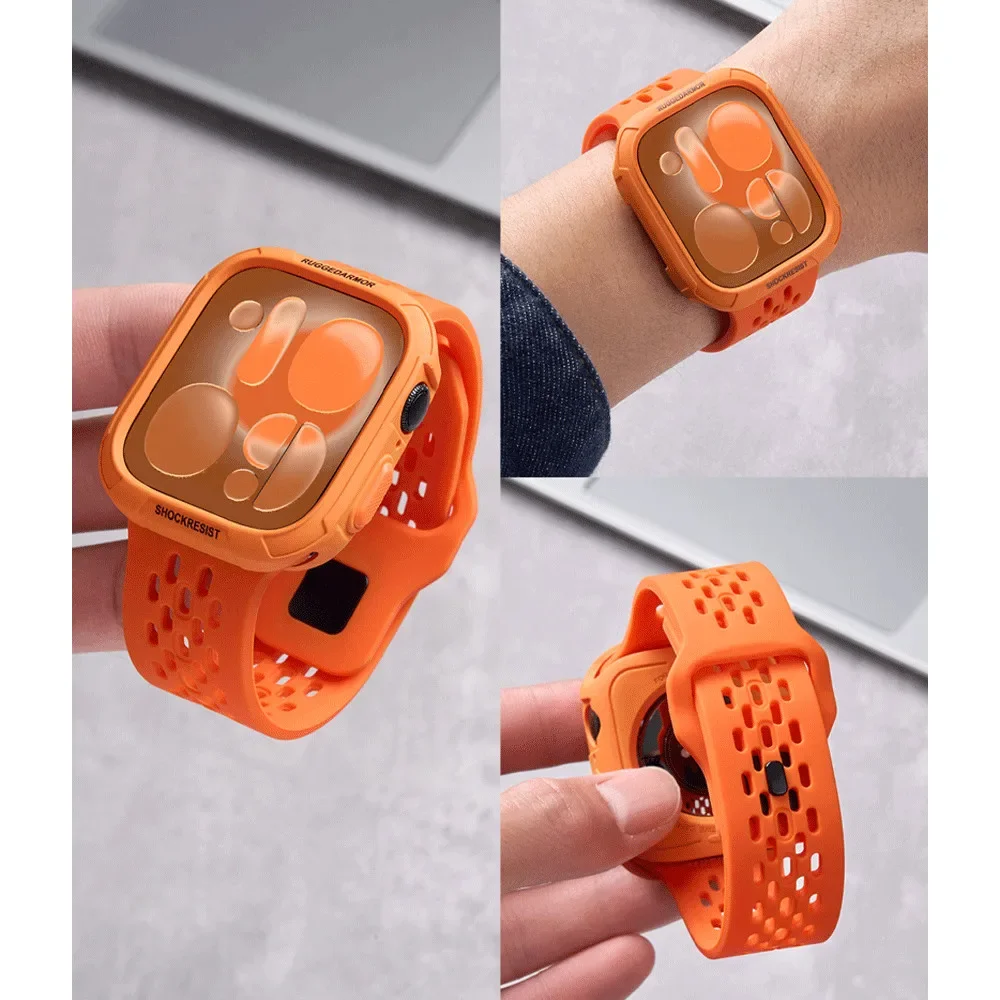 Silikon-Sportarmbänder TPU-Schutzhülle für Apple Watch Ultra 3 2 49mm S11 S10 46mm 42mm 45mm 44mm 41mm 40mm Für iWatch 9 8 SE – Detail 9