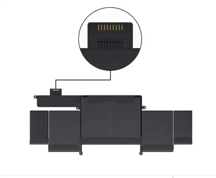 Imagem -02 - Bateria do Portátil para Notebook para Computador Macbook A-pple 6330mah 11.34v 78.5 wh A1493 A1582 A1502 China Factory Oem Odm