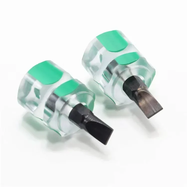 Screwdriver Kit Set Mini Small Portable Radish Head Screw Driver Transparent Handle Repair Hand Tools Precision Car Repair