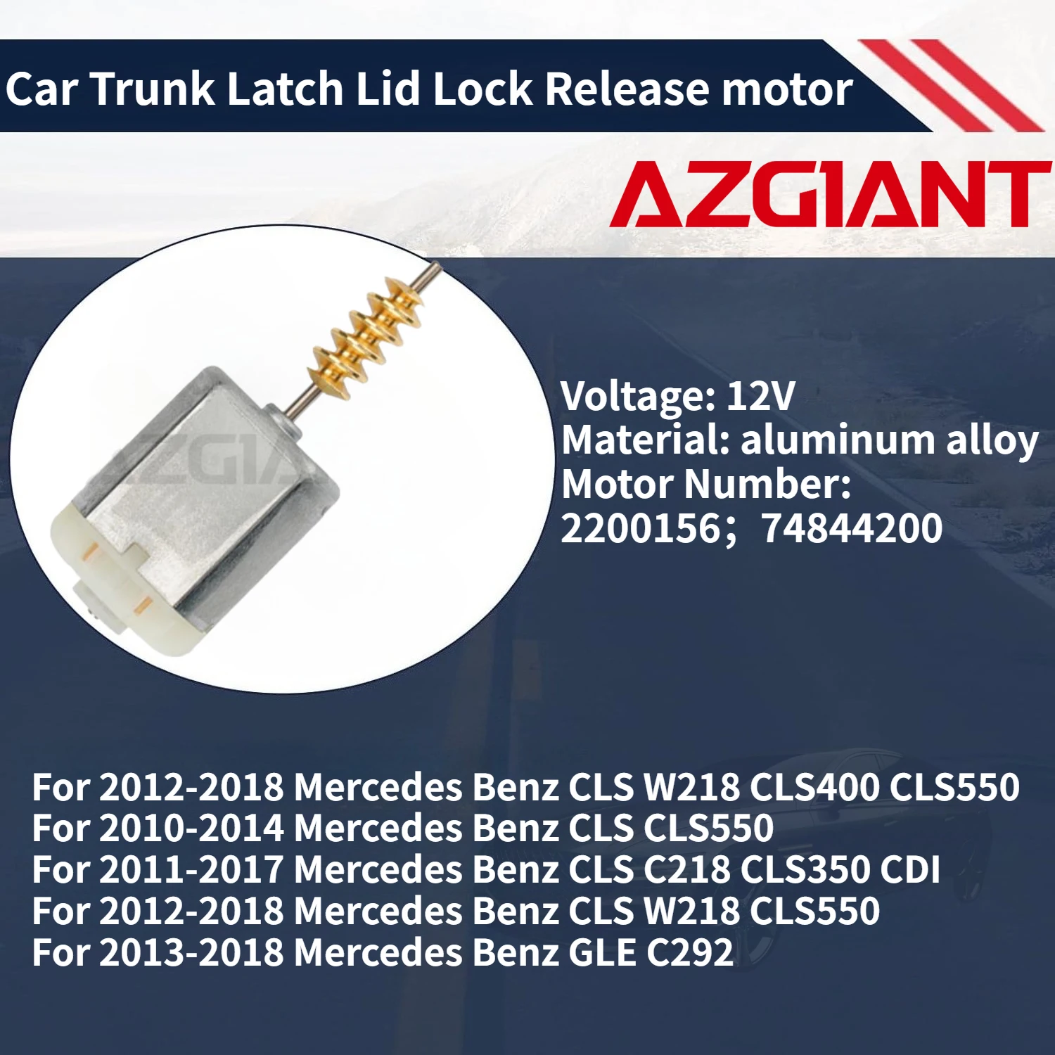 

For 2012-2018 Mercedes Benz CLS W218 CLS400 CLS550 Car Trunk Latch Lid Lock Release motor Auto Accessories 100% New OEM parts