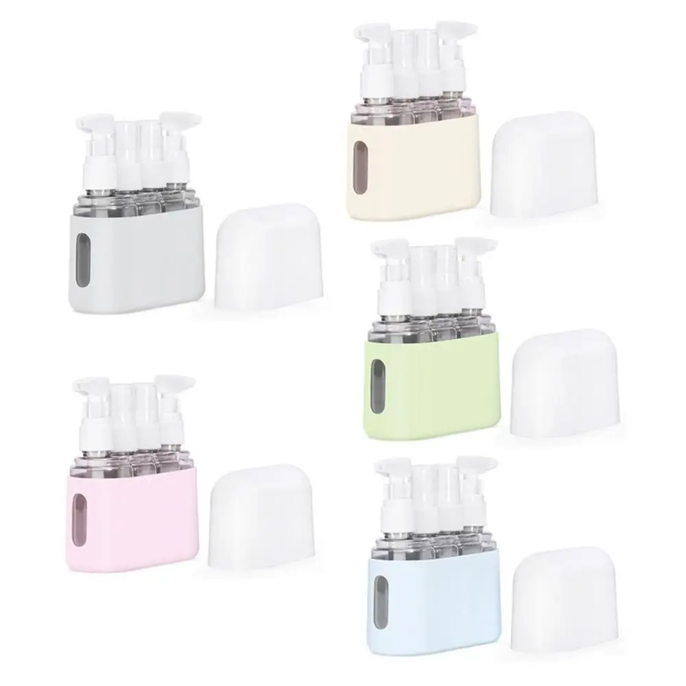 2/3/4 in 1 Travel Refillable Bottles Set Leak Proof 50ml Empty Bottle Kit Save Space Spray Bottles Pump Lotion Bottles