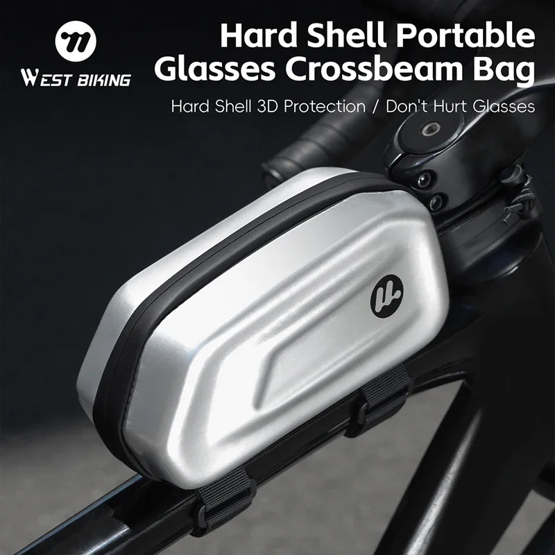 

WEST BIKING Велосипедная сумка 3D Hard Shell Велосипедная верхняя трубка Сумка для очков MTB Шоссейный велосипед Водонепроницаемая передняя рама Сумка для инструментов Аксессуары для велоспорта