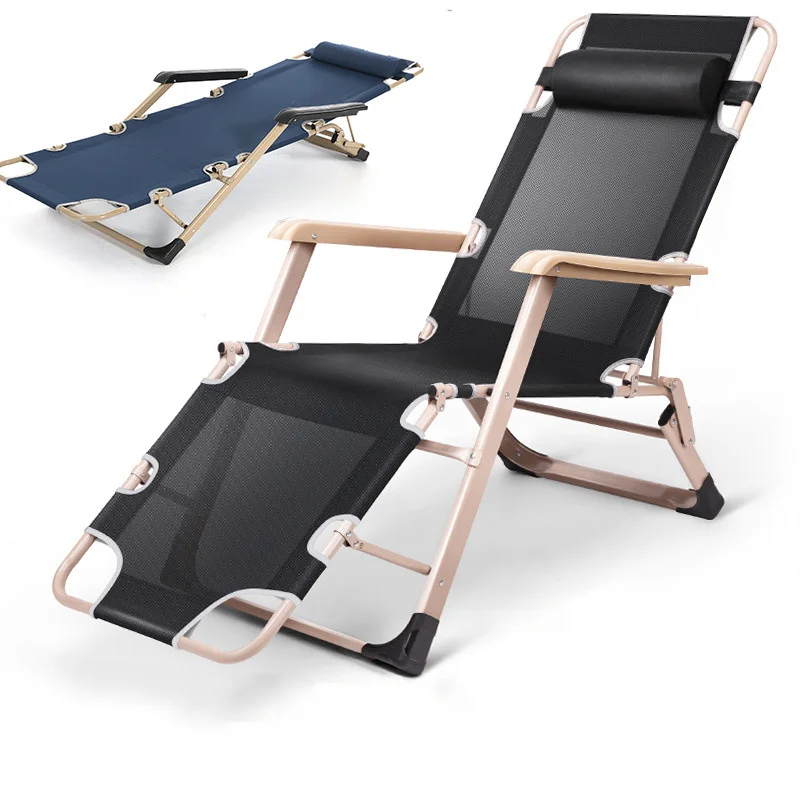 

Folding Chair Lunch Break Chair Office Nap Bed Folding Bed Lounge Chair Accompanying Sheets Simple