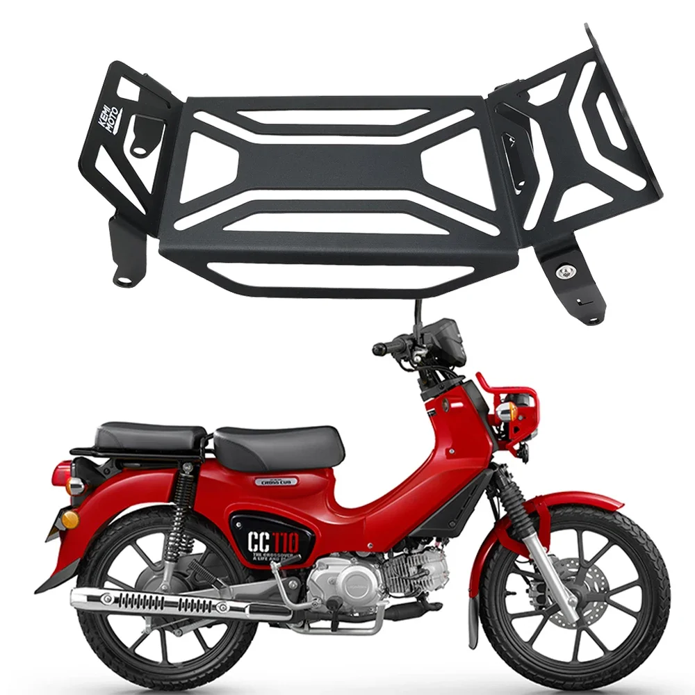 

CC110 Center Carrier Rack For Honda Cross Cub 110 cc110 2023 Motorcycle Storage Rack Middle Shelf Luggage Bracket