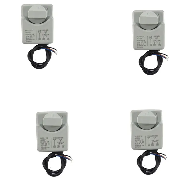 Y51A-4X Ac220v Dn15 2 Way 3 Wires Motorized Ball Valve Electric Actuator With Manual Switch