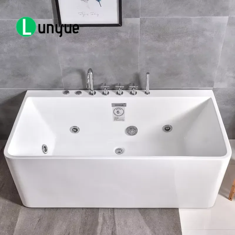 Professional Thermostatic Acrylic Bathtub Durable Multifunctional Spa with Waterfall Feature for Modern Bathroom