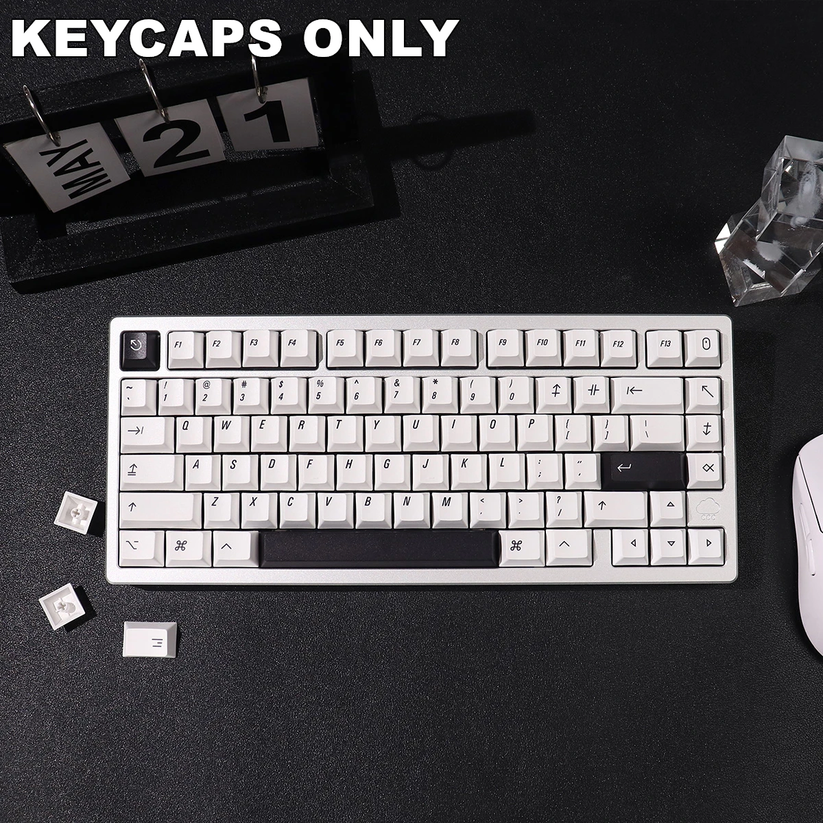 Imagem -01 - Keycaps Dye-sublimated Keycap Conjunto para Kit de Teclado Mecânico mx Cereja Gateron Interruptor Mac Minimalista Pbt 148 Chaves keycaps dye sublimated keycap conjunto para kit de teclado mecanico mx cereja gateron interruptor mac minimalista pbt 148 chaves 01