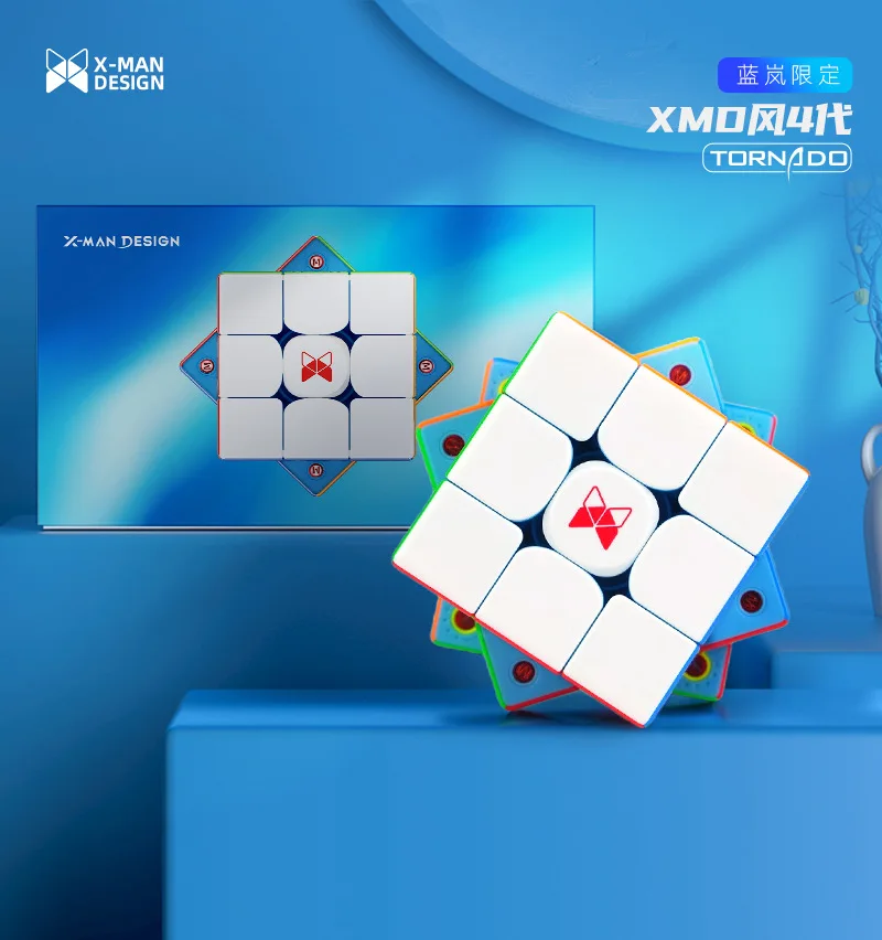 [Picube] QiYi XMD Tornado V4 Rosso LE 3x3 Flagship Versione opaca Blu Le Cubo magico magnetico di velocità Tornado V4M Pioneer Puzzle Toys