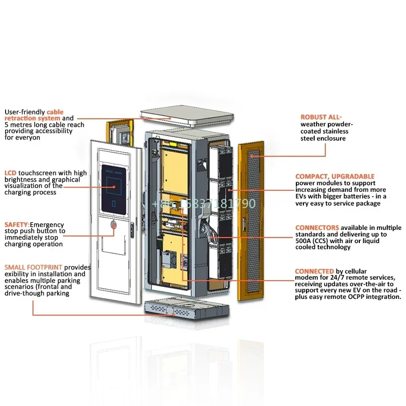 Widely Using Dc Fast Commercial Charging Station Oem Odm 60kw - 240kw Dc Fast Charging Pile Ev Charging Station Ev Charger Price