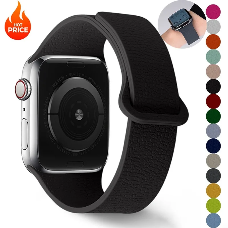 Magnetisches Silikonarmband für Apple Watch Band Ultra 3 49 mm Serie 11 10 42 46 mm 9/8/7 45 mm 41 mm 44 40 mm Sport für IWatch 6 5 4SE