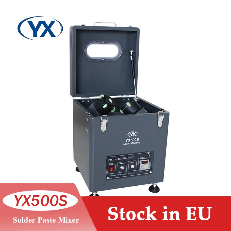 Stock in EU YX500S Automatic Solder Paste Mixer Machine SMT Solder Cream Mixer PCB Solder Paste Mixer Paste Mixing machine