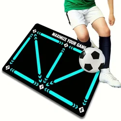 Alfombra de Entrenamiento de fútbol, alfombra de fútbol, paquete de entrenamiento para niños, plegable para interiores, para niños y adultos, alfombra antideslizante para niños y adultos