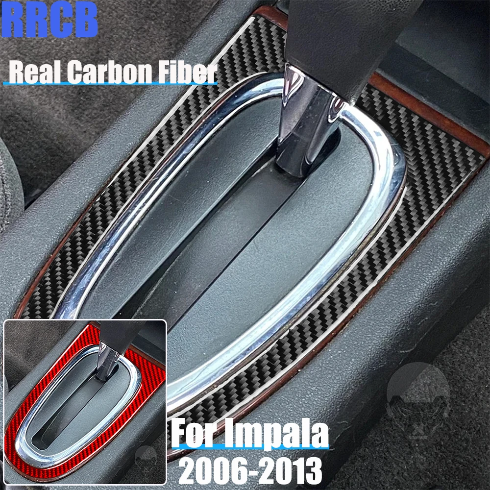 

Настоящее углеродное волокно, автомобильные аксессуары, рамка переключения передач, декоративная накладка, мягкая наклейка на чехол для Chevrolet Impala 2006-2013
