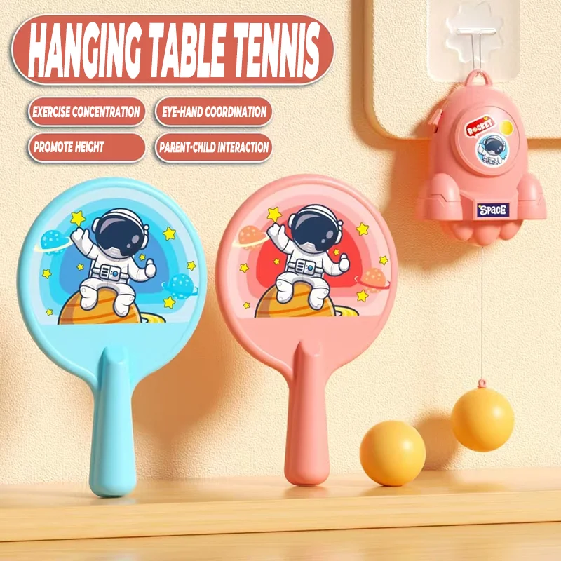 Giocattoli sportivi da ping pong sospesi per bambini Interazione interna genitore-figlio Coordinazione occhio-mano Allenamento Giocattoli educativi Regalo