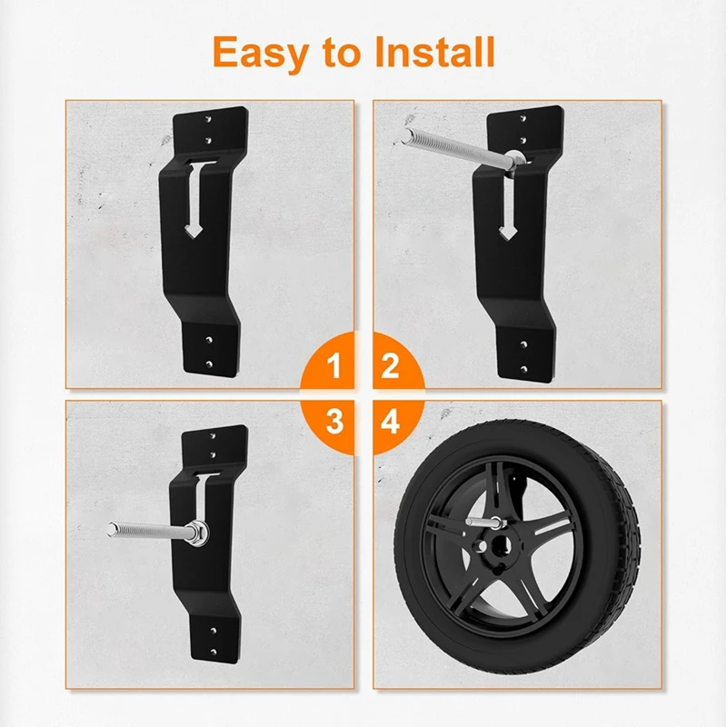 Wall Mount Spare Tire Carrier For Trailer,Spare Tire Carrier For Enclosed Trailer,Wheel Bracket Trailer Spare Tire Mount-AT64